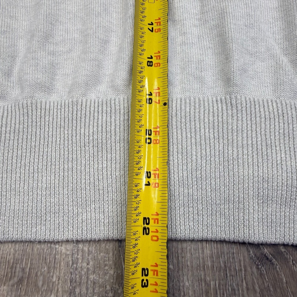 Whisper By Brodie Fine Cashmere Womens Gray Rainbow Stripe Full Zip Hoodie Sz L - Picture 10 of 11